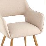 Стул в рогожке бежевого цвета NEASAN STOOL варинант исполнения - 6 | Loft Concept в Сочи