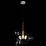 Подвесной светильник со стеклянными плафоном в виде шара и золотыми деталями & Coombes варинант исполнения - 2 | Loft Concept в Сочи