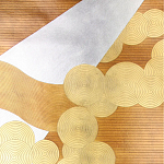 Обои ручная роспись в стиле Арт-деко Namban Colourway SC-290 on Deep Rich Gold gilded paper варинант исполнения - 1 | Loft Concept в Сочи