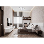 Потолочный светильник овальной формы белого цвета с 7-ю лампами Lunar Pebbles варинант исполнения - 12 | Loft Concept в Сочи