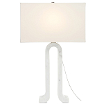 Настольная лампа на арочном корпусе с прямоугольным абажуром One Piece Support варинант исполнения - 2 | Loft Concept в Сочи