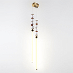 Бра с 2-мя вертикальными акриловыми светодиодными трубками и декоративными шариками PEARLS Suspension варинант исполнения - 1 | Loft Concept в Сочи