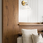 Бра с белым конусным плафоном из стекла Alora Mood варинант исполнения - 9 | Loft Concept в Сочи