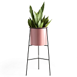 Кашпо из металла Elevated Planters розовое варинант исполнения - 1 | Loft Concept в Сочи