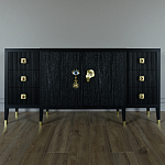 Большой Комод-буфет Elsa Dreams Black с ящиками варинант исполнения - 3 | Loft Concept в Сочи