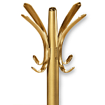 Вешалка золотого цвета с 4-мя крючками из пластика Curves Hangers варинант исполнения - 2 | Loft Concept в Сочи