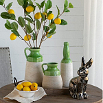 Статуэтка заяц из текстурированной терракоты и покрытый глянцевой краской под бронзу Rabbit Charm  варинант исполнения - 6 | Loft Concept в Сочи