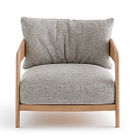 Кресло с каркасом из массива ясеня Deniaud Ash Grey Armchair варинант исполнения - 2 | Loft Concept в Сочи