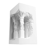 Встраиваемый в стену гипсовый светильник под покраску с колоннами и арками в античном стиле Antiquity Athena варинант исполнения - 6 | Loft Concept в Сочи