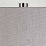 Настольная лампа с цилиндрическим абажуром и прозрачным стеклянным основанием Quintiesse варинант исполнения - 6 | Loft Concept в Сочи