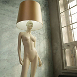 Лампа MANNEQUIN LAMP с абажуром изгибы тела варинант исполнения - 7 | Loft Concept в Сочи