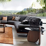 Дизайнерский журнальный стол c круглой столешницей на фигурном основании Usake варинант исполнения - 1 | Loft Concept в Сочи