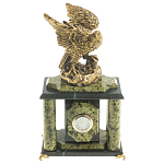 Часы настольные из натурального камня с декором в виде орла Eagle Stone Clock варинант исполнения - 8 | Loft Concept в Сочи