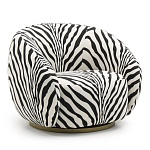 Кресло Bear с принтом Зебра варинант исполнения - 1 | Loft Concept в Сочи