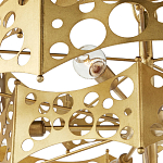 Люстра фигурная золотого цвета Corrugated Panels варинант исполнения - 2 | Loft Concept в Сочи