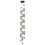 Подвесной светильник светодиодный с белыми сферическими плафонами и декоративными элементами в виде черной сетки HANDLE GRAPE варинант исполнения - 4 | Loft Concept в Сочи