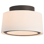 Потолочный светильник с круглым хлопковым абажуром Frosted Diffuser варинант исполнения - 1 | Loft Concept в Сочи