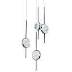 Люстра с 4-мя плафонами из хрустального шара Crystal Bubbles Chrome Hanging Lamp варинант исполнения - 2 | Loft Concept в Сочи
