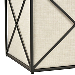 Пуф бежевый с черной металлической рамой Beige Pouf варинант исполнения - 2 | Loft Concept в Сочи