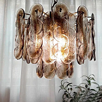 Люстра из круглых стеклянных элементов Vienna варинант исполнения - 2 | Loft Concept в Сочи