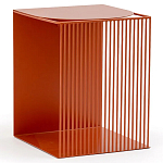 Оранжевый приставной стол из металла Lattice варинант исполнения - 1 | Loft Concept в Сочи