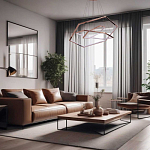 Люстра с 3-мя подвесами в виде шестиугольников Hexagon Horizontal варинант исполнения - 8 | Loft Concept в Сочи