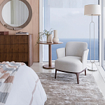 Приставной стол в шпоне ореха Elega варинант исполнения - 6 | Loft Concept в Сочи