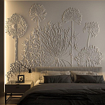 Барельеф DANDELIONS варинант исполнения - 1 | Loft Concept в Сочи