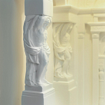 Встраиваемый в стену гипсовый светильник под покраску с колоннами и арками в античном стиле Antiquity Athena варинант исполнения - 13 | Loft Concept в Сочи