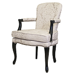 Кресло c растительным орнаментом Aubrey Classical Armchair beige jacquard варинант исполнения - 3 | Loft Concept в Сочи
