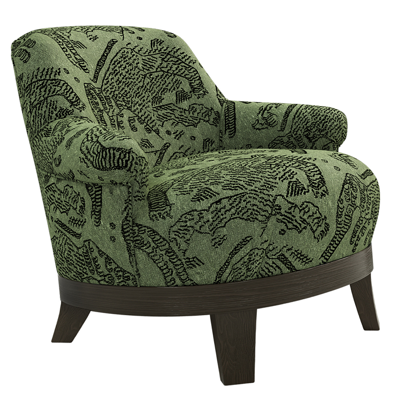 Кресло Turin Green Зеленый Коричневый в Сочи | Loft Concept 