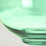 Настольная лампа с шарообразным прозрачным основанием из цветного переработанного стекла и белым цилиндрическим абажуром Elstead Lighting варинант исполнения - 5 | Loft Concept в Сочи