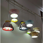 Подвесные светильники в виде чаши с цветочным орнаментом Flower Reversal варинант исполнения - 8 | Loft Concept в Сочи