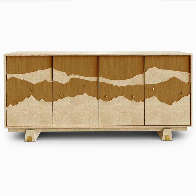 Буфет Okinawa Ginger Large Бежевый Горчичный Золотой в Сочи | Loft Concept 