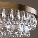 Люстра круглая с подвесками в форме стеклянных капель Glass Rain варинант исполнения - 4 | Loft Concept в Сочи