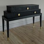 Премиальная Консоль с тремя ящиками Elsa Dreams Black варинант исполнения - 1 | Loft Concept в Сочи