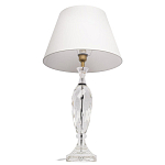 Настольная лампа хрустальная с белым абажуром Diamond Facets варинант исполнения - 2 | Loft Concept в Сочи