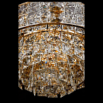 Люстра хрустальная в неоклассическом стиле на золотистом каркасе Majesty варинант исполнения - 4 | Loft Concept в Сочи