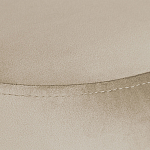 Банкетка круглая бежевый велюр на 4-х металлических ножках черного цвета SANJAY варинант исполнения - 4 | Loft Concept в Сочи