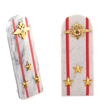 Сувенир Погон МВД из натурального камня мрамор Souvenir Epaulets варинант исполнения - 7 | Loft Concept в Сочи