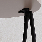 Стол приставной с 2-мя круглыми бежево-серыми столешницами ESSEL LIGHT MOCHA варинант исполнения - 1 | Loft Concept в Сочи