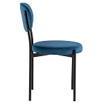 Стул с круглым сиденьем на металлическом основании ALFIE CHAIR Blue варинант исполнения - 5 | Loft Concept в Сочи