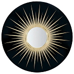 Настенное круглое зеркало Romilly Round Mirror Black варинант исполнения - 1 | Loft Concept в Сочи