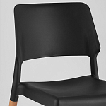 Пластиковый стул на ножках из массива бука Ferret Black 4 шт варинант исполнения - 7 | Loft Concept в Сочи