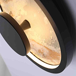 Бра круглое светодиодное с черной рамкой Stone Circle варинант исполнения - 2 | Loft Concept в Сочи