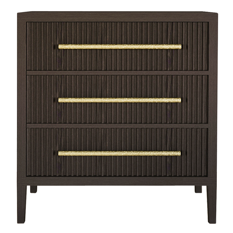 Комод Primo с 3 выдвижными ящиками Темный орех Орех в Сочи | Loft Concept 