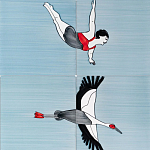 Плитка с узором Аист варинант исполнения - 3 | Loft Concept в Сочи