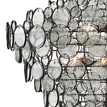 Люстра с каскадом из круглых прозрачных декоративных элементов Harmony of Light варинант исполнения - 1 | Loft Concept в Сочи