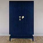 Платяной шкаф Elsa Dreams Blue с 2-мя фасадами варинант исполнения - 5 | Loft Concept в Сочи