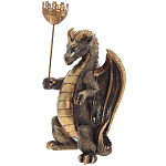 Подсвечник в виде дракона Dragon candlestick Green Brown варинант исполнения - 1 | Loft Concept в Сочи